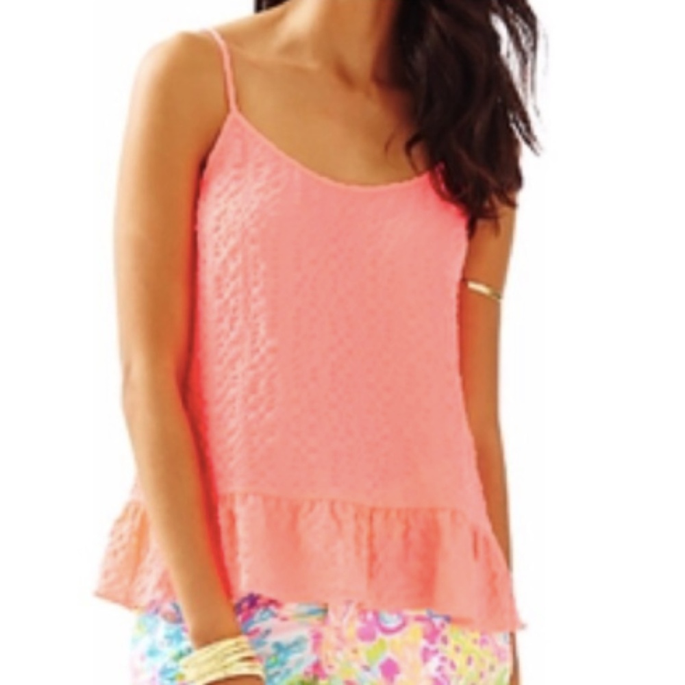 Lilly Pulitzer Orange Tank Top size Medium